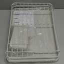 Kitsure Dish Drying Rack for Kitchen Counter, Stainless Steel Sink Organization and Storage Essentials with Cutlery Holder, Home and Appartment Decor, 12''W x 15.5''L, Light Grey