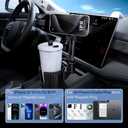 This Hill Magnetic Cup Holder Phone Mount, Compatible with MagSafe, 4.1" Base Adjustable Height Car Cup Holder Compatible with iPhone 17/16 / 15/14 / 13/12 Series, Secure Fit for Car or SUV