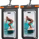 Lamicall Large Size Waterproof Phone Pouch Case - [ Big Case Friendly ] for Galaxy S25 Ultra, S22 23 S24 Ultra with Case, for iPhone 16 15 14 13 12 Pro Max, Plus Mini, for 7.5" Devices, 2 Pcs