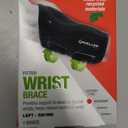 MUELLER Sports Medicine Green Fitted Wrist Brace for Men and Women, Wrist Pain Relief Support, Ideal for Carpal Tunnel, Tendonitis, Arthritis, Left Hand, Black, Small/Medium