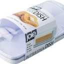 Joie Butter Dish with Clear Lid, Securely Holds One Stick, Durable BPA Free Plastic Container, Keeps Butter Fresh from Fridge to Table