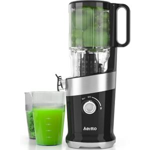 Cold Press Juicer, Aeitto Juicer Machines For Whole Fruits, Large Feed Chute, Juice Extractor
