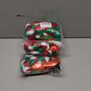 4 x Holiday Color 2 Psc Pigtail with Detachable Suction Cup Motorcycle Ponytail Bicycle Braids Hair Tails for Any Decorations Christmas