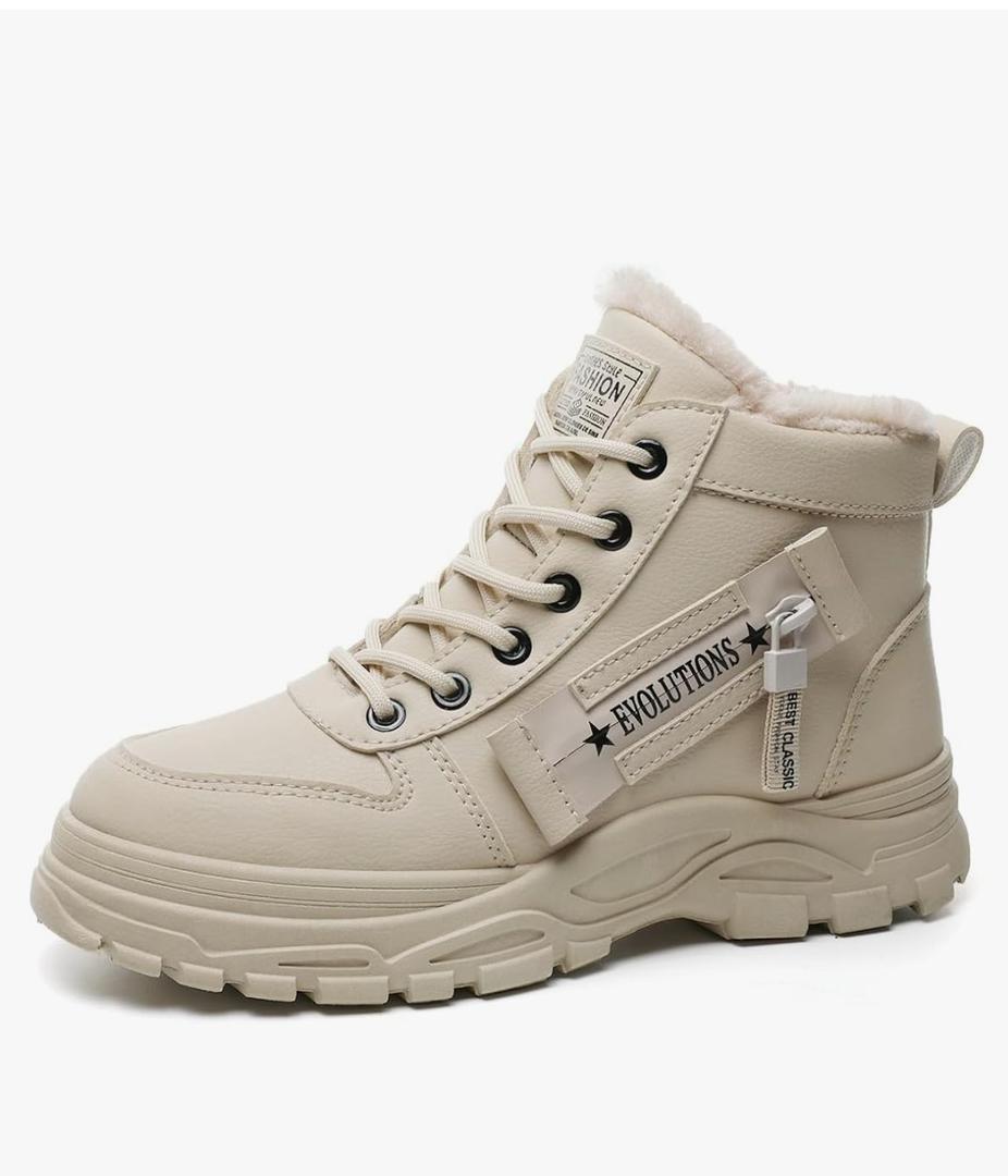 Snow Boots Womens Warm Fur Lined Winter Boot Comfortable Ankle Booties Outdoor Anti Slip Shoes Waterproof Short Boots, 39