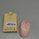 TECKNET Wireless Mouse, 2.4G USB Computer Mouse with 6-Level Adjustable 4800 DPI, 30 Months Battery, Ergonomic Grips, 6 Buttons Portable for PC, Chromebook, Mac - Pink