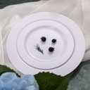 FLOWERCAT 100PCS White Plastic Plates-Heavy Duty White Disposable Plates for Christmas/Easter/Party/Wedding -Serve 50 guests 10.25inch & 7.5inch
