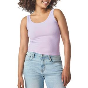 florence by mills Women's Sweet Solstice Ribbed Tank Top (Medium, Purple Haze)