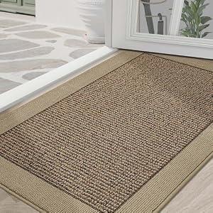 BEQHAUSE Indoor Door Mat 36" x 60", Dirt Trapper Door Mats, Taupe
Non-Slip Entryway Rugs Washable, Trap Dirt Absorbent Welcome Mat, Low Profile Floor Mats for Front Back Door and Entryway
