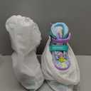 SULIFEEL Rainbow Unicorn 4 Size Adjustable Light up Roller Skates for Girls, Boys, and Kids, Floral Blue, Medium - Big Kid