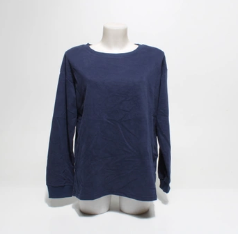 REORIA Womens Tops, Blue, Size L