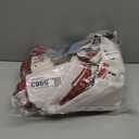 VitalCozy 8 Pcs Christmas Shower Curtain Set Winter Shower Curtains with Red Rug Toilet Mat Lid Cover Towels and Hook for Xmas Bathroom Accessories