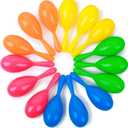 LovesTown 15PCS Plastic Mini Colorful Maracas for Kids Toy Musical Instruments Noisemaker for Party Favors Toddlers Gift