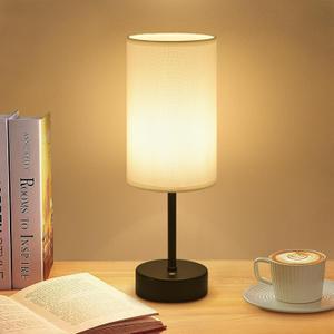 Cordless LED Table Lamp, 5000mAh Battery Operated, Portable Small Cordless Light Rechargeable, Touch Dimmable Wireless Lighting, Bedside Night Lamp Desk Lights for Bedroom/Bars/Offices(Black)