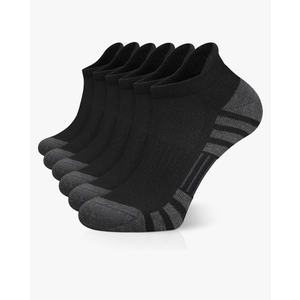 Airacker Ankle Athletic Running Socks Cushioned Breathable Low Cut Sports Tab Socks for Men and Women (6 Pairs)