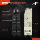 A-Premium Front Driver Side Master Power Window Switch Compatible with Toyota RAV4 1998 1999 2000, Sport Utility, 4-Door, Replace# 8482042060