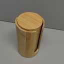 Suclain 2 Pcs Mason Jar Lid Organizer Bamboo Vertical Mason Jar Lid Storage Accessories Tumbler Lids Holder Cup Lids Organizer for Home Kitchen Countertop Cupboard(Wide Mouth & Regular Mouth)