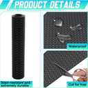 Breling 16 in x 10 ft Rubber Diamond Plate Rolls Garage Floor Mat for Under Car, Heavy Duty Flooring Rug for Trailers Garage, PVC Water/Stain Outside Resistant Parking Rv Tool
