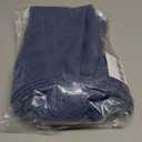 Pack of 2 Couch Throw Pillow Covers 20x20 Inch Fall Soft White Linen Pillow Covers for Sofa Living Room Solid Dyed Pillow Cases, Non-Shedding (Blue Tassels, 18x18'')