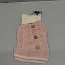 Topbuti Dog Sweater Turtleneck Knitwear Doggie Pullover Sweater Doggy Winter Coat Warm Pet Clothes Puppy Holiday Clothing Buttons Knitted Outfits for Small Cats Dogs Cold Weather (Small)