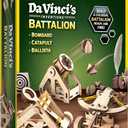 National Geographic Da Vinci Model Kit - Catapult Kit for Kids, 3D Puzzle Building Toy for Boys and Girls, Wood Building Kit for Kids, A Great STEM Project, Engineering Model Kit