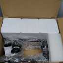 Unicozin Modern Bathroom Light Fixtures, 4 Light Vanity Lights Over Mirror, Black Wall Lamp with Clear Glass for Living Room Cabinet Bedroom Porch