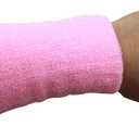 Sweatbands Sports Wristbands for Men and Women - 6 inch Elastic Athletic Wrist Bands for Tennis, Basketball, Running, Working Out
