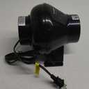VIVOSUN D4 4 Inch 195 CFM Inline Duct Ventilation Fan HVAC Vent Blower for Hydroponics Grow Tent