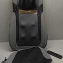 HoMedics Back Massager with Heat, Shiatsu Elite II Heated Neck and Back Massage Cushion. 3 Different Massage Styles and 3 Massage Zones. Comes with Controller and Chair Straps