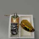 JOYIN Christmas Taco and Burrito Ornament, 2 pcs Glass Blown Set Handcrafted for Tree Hanging Ornament Outdoor Christmas Decorations Indoor