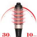 Ionic Thermal Brush,1.5 Inch,Volume Blowout Styling,Dual Voltage,30s Fast Heated Curling Iron Brush