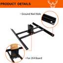 Highwild 2x4 Target Stand Base for AR500 Steel Shooting Targets - Double T-Shaped Base for Shooting Range Outdoor