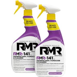 RMR-141 EPA Registered Mold and Mildew Killer, Eliminates Odors, Removes Mold, Mildew, Bacteria, and Viruses, 2-Pack of 32-Ounce Bottles