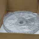 VOLISUN Fandelier Ceiling Fans with Light, 23.6in Low Profile Ceiling Fan with Light and Remote, 3000K-6500K Dimmable Bladeless Ceiling Fan Flush Mount, White Modern Ceiling Fan with Light for Bedroom