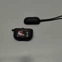 for Airpods 3rd Generation Case Air Sports Shoes with Lanyard, Protective TPU Soft Cases Cover Rugged for Apple Airpod 3 Case for Women MenBlack Red