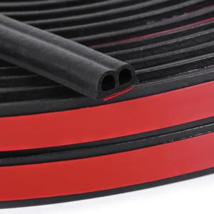 98.4 Feet Universal Self Adhesive Weather Seal Strip, 51/100 x 1/5 Inch Thick, Car Door & Window Weatherstrip with Soundproof Engine Cover