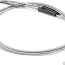 Mofun Extended Length 42" Throttle Cable and Idle Cable Kit Stainless Steel Compatible with Harley Sportster XL 883 1200 Dyna Softail Chrome