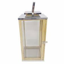 HD Designs Metal & Wood Lantern