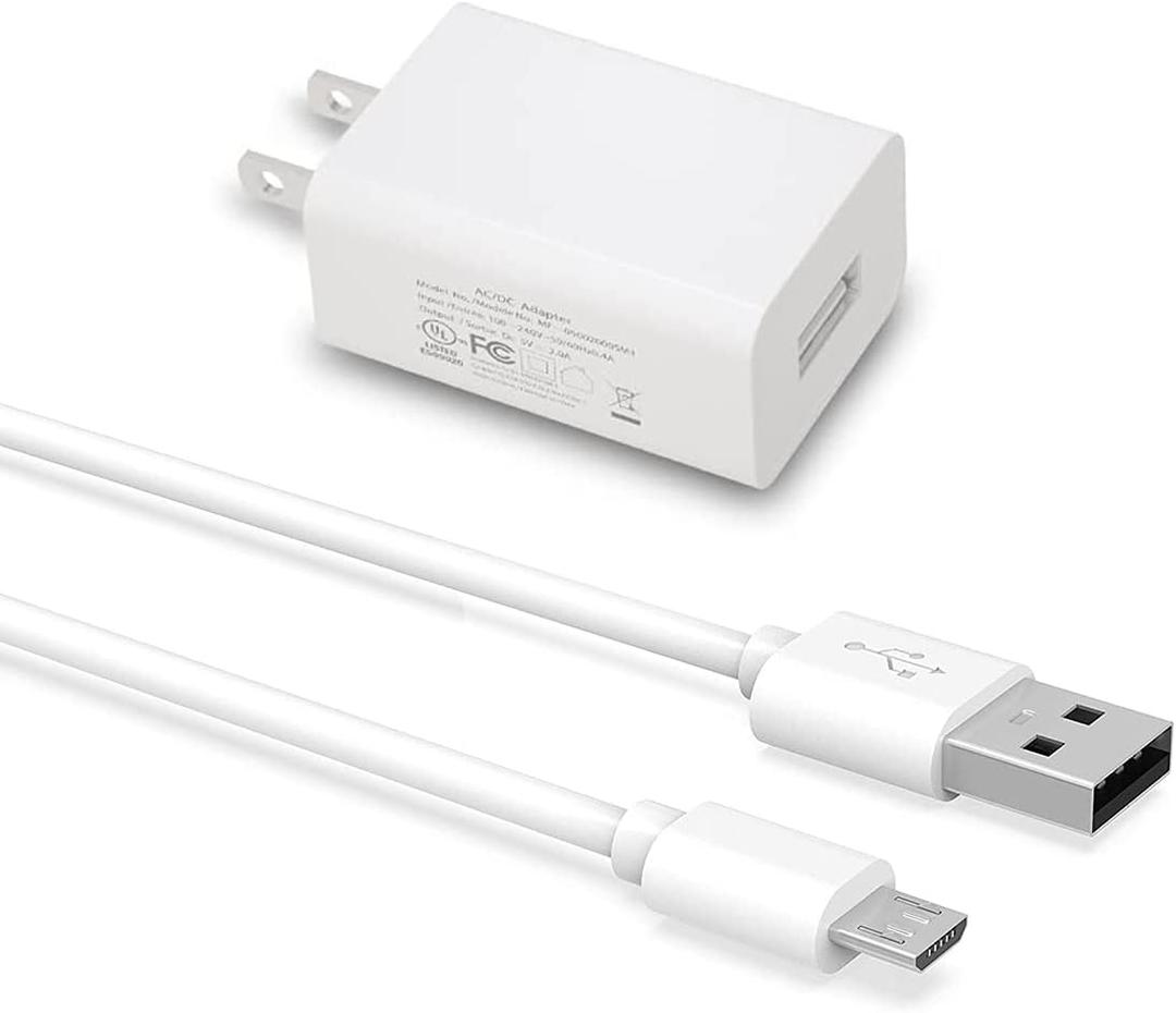 Micro USB Charger with 16.4FT Power Extension Cable for Wyze Cam, Yi Camera, Oculus Go, Cloud Cam, Echo Dot Kid Edition, Nest Cam, Netvue, Blink, Furbo Dog Yi Dome Home Security Camera, Charging Supply Cord