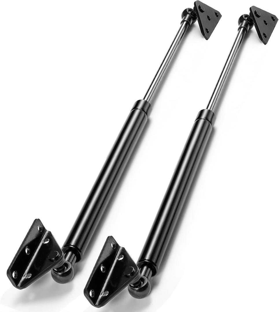 ARANA Gas Struts 20 inch 60 lb/267N with Brackets(Non-Detachable), Gas Shocks Lift lid 20", Heavy Duty Gas Spring Lift Support for RV Camper Bed Tanning Bed Boat Hatch TV Cabinets Door, 2 Pcs