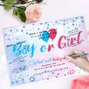4 x Ideas Gender Reveal Guest Book Easter Gifts Best Gender Reveal Gifts for Parents to Be 2026 Boy or Girl Genders Reveals Gift Ideas Genders Reveals Decorations Party Games Christmas Guestbook