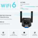 TP-Link USB 3.0 WiFi Adapter for Desktop PC (Archer TX30U Plus)-AX1800 WiFi 6 Dual-Band Plug and Play Wireless Network Adapter with 2.4GHz, 5GHz, 2High Gain Antenna, WPA3, Supports Windows 11/10