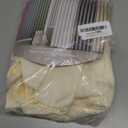 AmazerBath Waffle Shower Curtain, Heavy Duty Fabric Shower Curtain with Waffle Weave Hotel Quality Bathroom Curtains, 72 x 72 Inches (Cream Yellow)