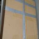 GADFISH Triangular Gridwall Panel Display Stand, Black Triangle Wire Grid Tower with Base and Casters, 24" x 68" Rolling Grid Wall, Panel Stand for Home Organization, Retail, Trade Show, Vendor