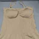 Women's Seamless Tummy Control Shapewear Camisole with Built-In Padded Bra & Adjustable Straps - Beige, XXL