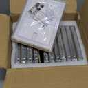 Hoikwo Bulk 4x6 Picture Frames, 12 Packs Silver Photo Frames 4 by 6, Glass Wedding Frames 4x6, Clear Mirror Wedding Photo Frames, Only for Tabletop Display Vertically or Horizontally