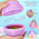 HELLO PAPAYA Sensory Fidget Toys for Kids Adults, with 24Strings Sensory Activity Ball for Autism ADHD Calming Focus Stress Relief Anxiety,Travel-Friendly Toys with Portable Storage Bag