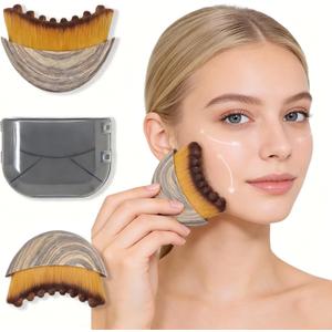 New Lymphatic Contour Face Brush - Dry Brushing Face Massager for Lymphatic Drainage, Chin & Jawline Sculpting - Ergonomic Skin Fit Design to Reduce Puffiness, Relieve Fatigue(1PCS)