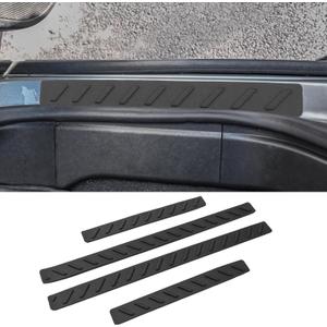 Door Sill Protector Compatible with 2023-2026 Chevy Colorado Door Step Protector Side Edge Step Guard Car Door Dust Shield Cover for 2025 Chevrolet Colorado Exterior Accessories (Leather Grain)