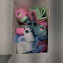100 PCS Hanger Connector Hooks, Space Saving Hooks and Clips for Plastic Hangers (5 Color)