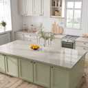 CHIHUT Beige Marble Contact Paper Peel and Stick Countertops 12”x100”